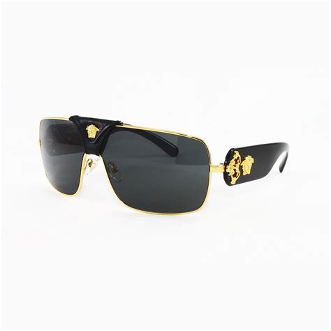 gold color versace sunglasses for mens|gold frame sunglasses men Versace.